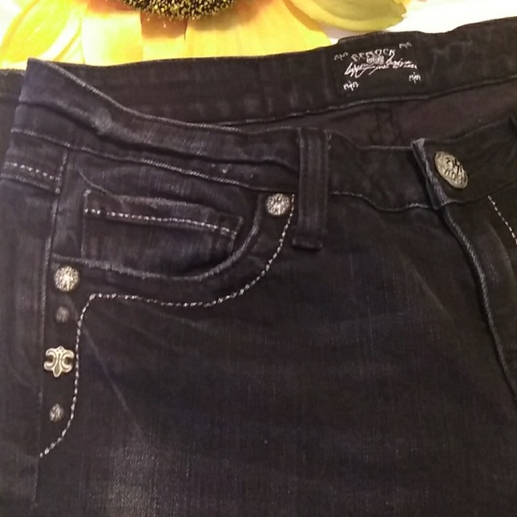 Jeans Skinny ReRock For Express - Taille 10, Détails Surpiqués Et Style Distressed
